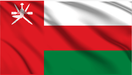 Oman National Flag Wall Art - beink online art store
