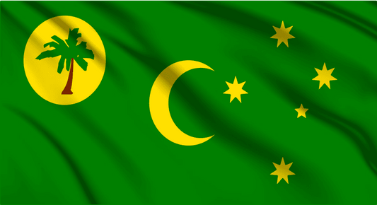Cocos Islands Flag Wall Art - beink online art store