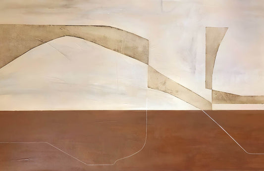 Solid, Grounded Shapes Modern Wall Art - beink online art store
