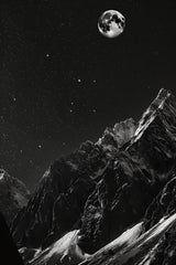 Stunning Mountain Nightview Modern Wall Art