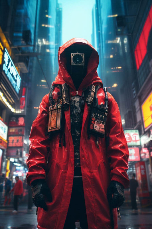 Cyberpunk Warrior Wall Art - beink online art store