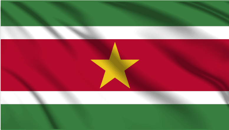 Suriname National Flag Wall Art - beink online art store