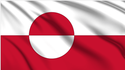 Greenland National Flag Wall Art - beink online art store