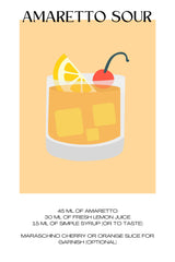 Whiskey Amaretto Sour Wall Art