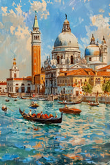 Watercolor Painting Of Venice Italy Wall Art