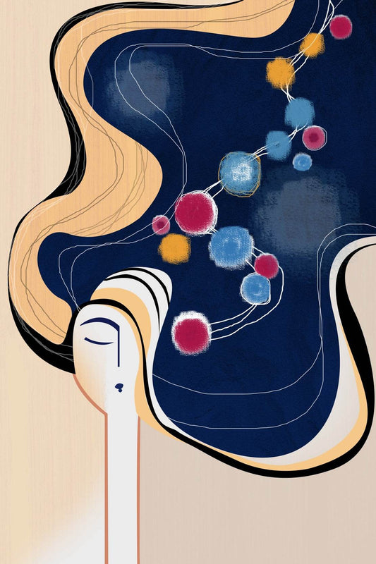 Women Thoughts Geometric Idealization Abstract Wall Art - beink online art store