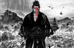 Black and White Vagabond Miyamoto Musashi Anime Wall Art