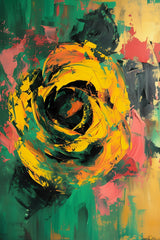 Yellow Rose Painting Wall Art