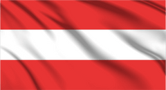 Austria National Flag Wall Art - beink online art store