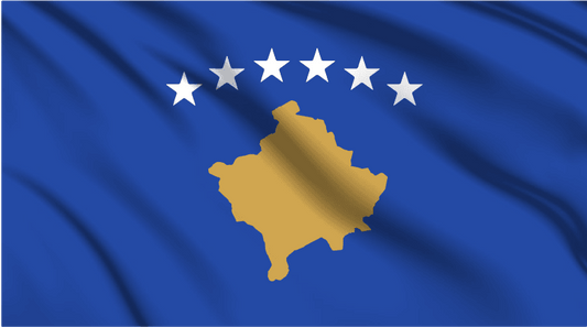 Kosovo National Flag Wall Art - beink online art store