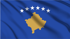 Kosovo National Flag Wall Art - beink online art store