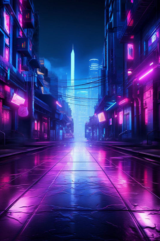 Neon City Wall Art - beink online art store