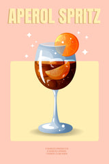 Orange Carbonated Cocktail Wall Art