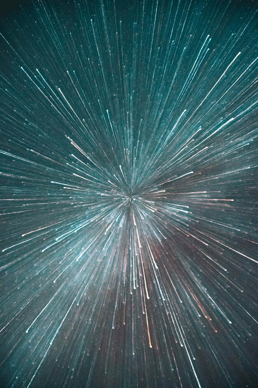 Splash of Hyperspace Lines Abstract Wall Art - beink online art store