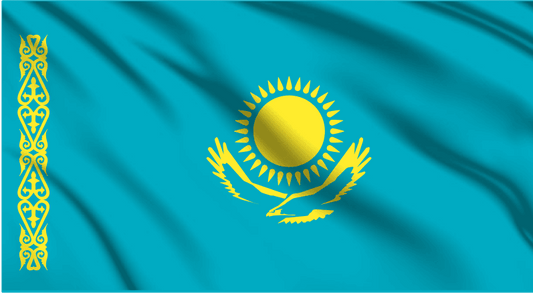 Kazakhstan National Flag Wall Art - beink online art store