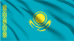 Kazakhstan National Flag Wall Art - beink online art store