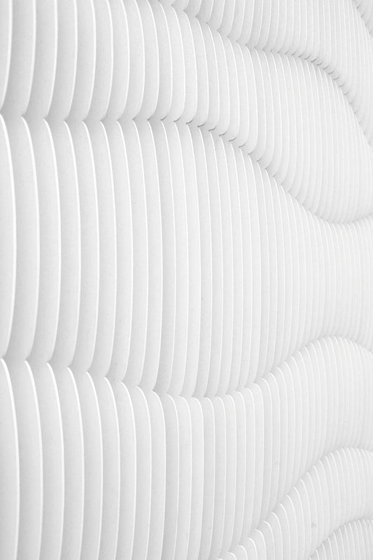 White Texture Flow Abstract Wall Art - beink online art store