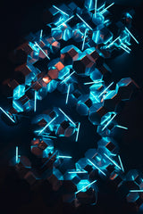 3D LED Crystals Abstract Wall Art