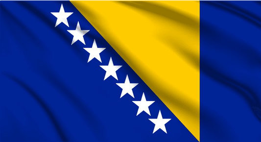 Bosnia and Herzegovina National Flag Wall Art - beink online art store