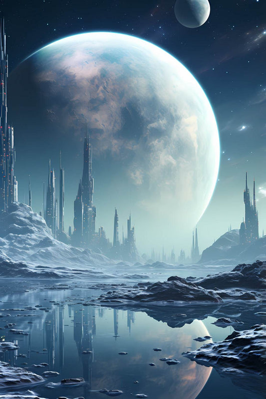 Moon Astronomy Outdoors Wall Art - beink online art store