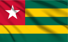 Togo National Flag Wall Art - beink online art store