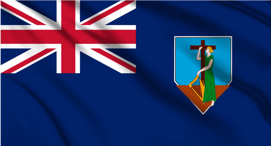 Montserrat National Flag Wall Art - beink online art store