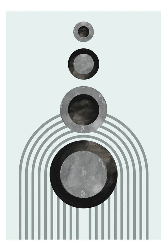Geometric Circle Abstract Wall Art - beink online art store