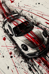 Porsche 911 Hyper-Real Wall Art