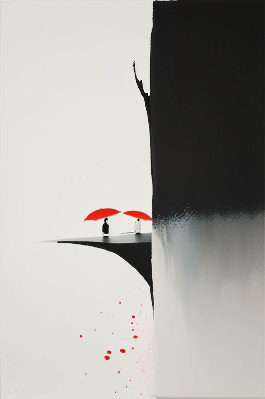 Creative Umbrella Painting Abstract Wall Art - beink online art store