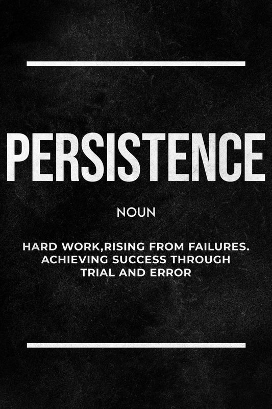 Persistence Definition Motivational Wall Art - beink online art store