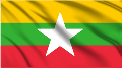 Myanmar National Flag Wall Art - beink online art store