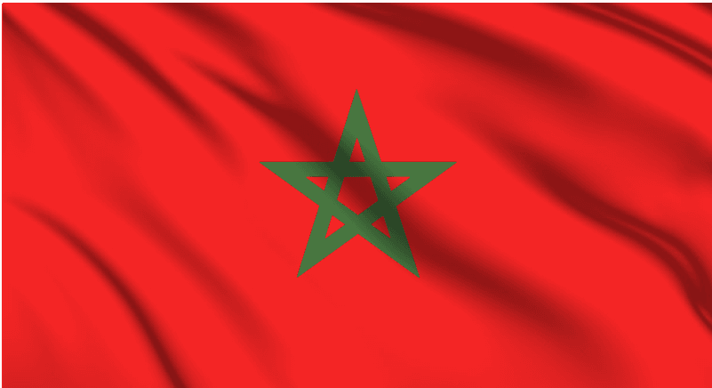 Morocco National Flag Wall Art - beink online art store