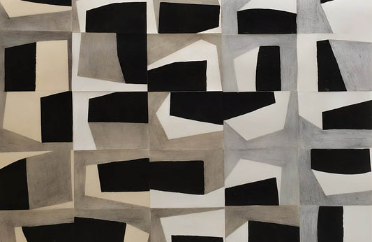 Geometric Grid Modern Wall Art - beink online art store