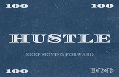 Hustle Motivational Wall Art