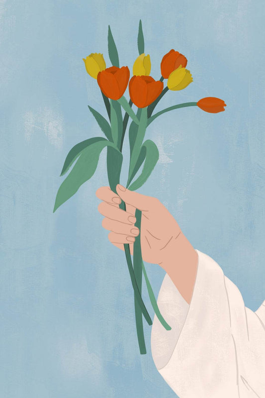 Bouquet in Hand Wall Art - beink online art store