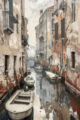 Painting The Streets Of Venice Wall Art