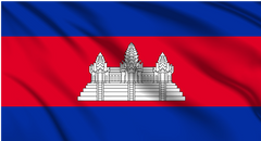 Cambodia National Flag Wall Art