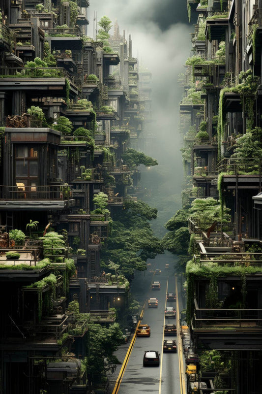 Vegetation Of The City Wall Art - beink online art store