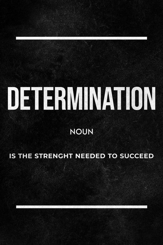 Determination Definition Wall Art - beink online art store