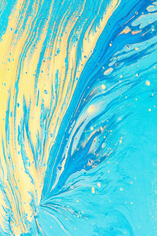 Water Waves Abstract Wall Art - beink online art store