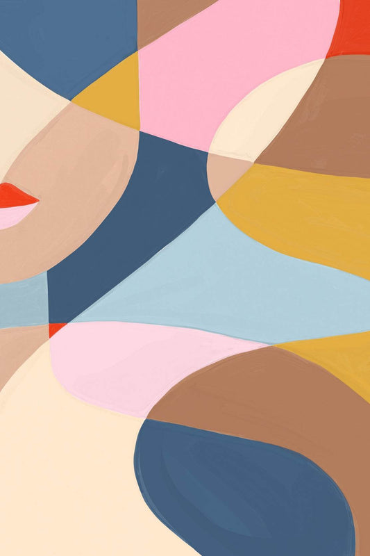 Abstract Colorful Wallpaper Wall Art - beink online art store