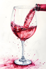 Serve Red Wine Wall Art