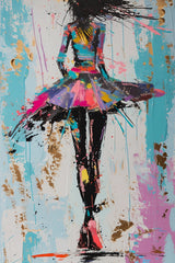 Oil Painting Of A Dancing Girl Wall Art