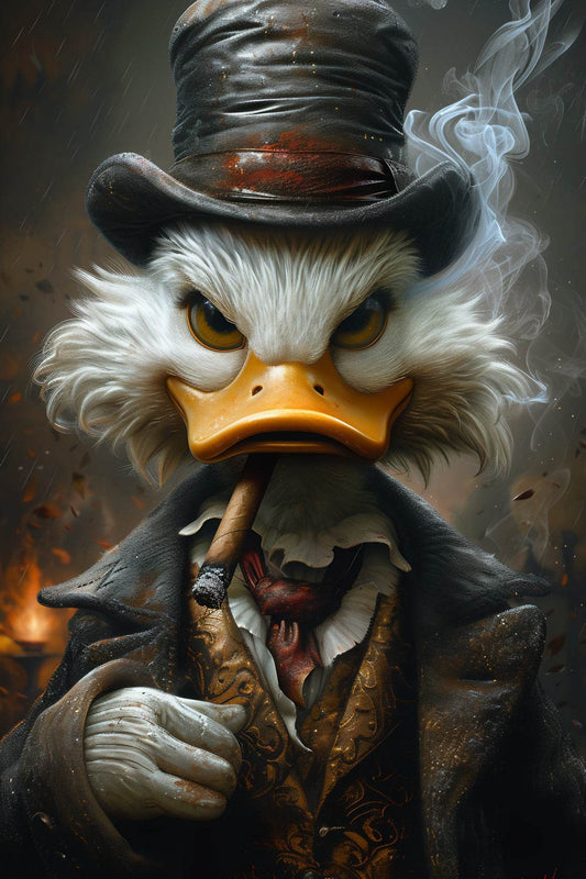 Scroodge McDuck, The Shadow Billionaire Wall Art - beink online art store