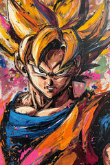 Painting of Goku- The Dragon Ball Series