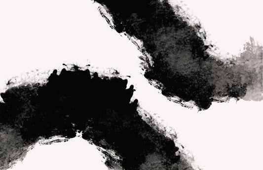 Black Ink Blots Modern Wall Art - beink online art store
