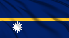 Nauru National Flag Wall Art