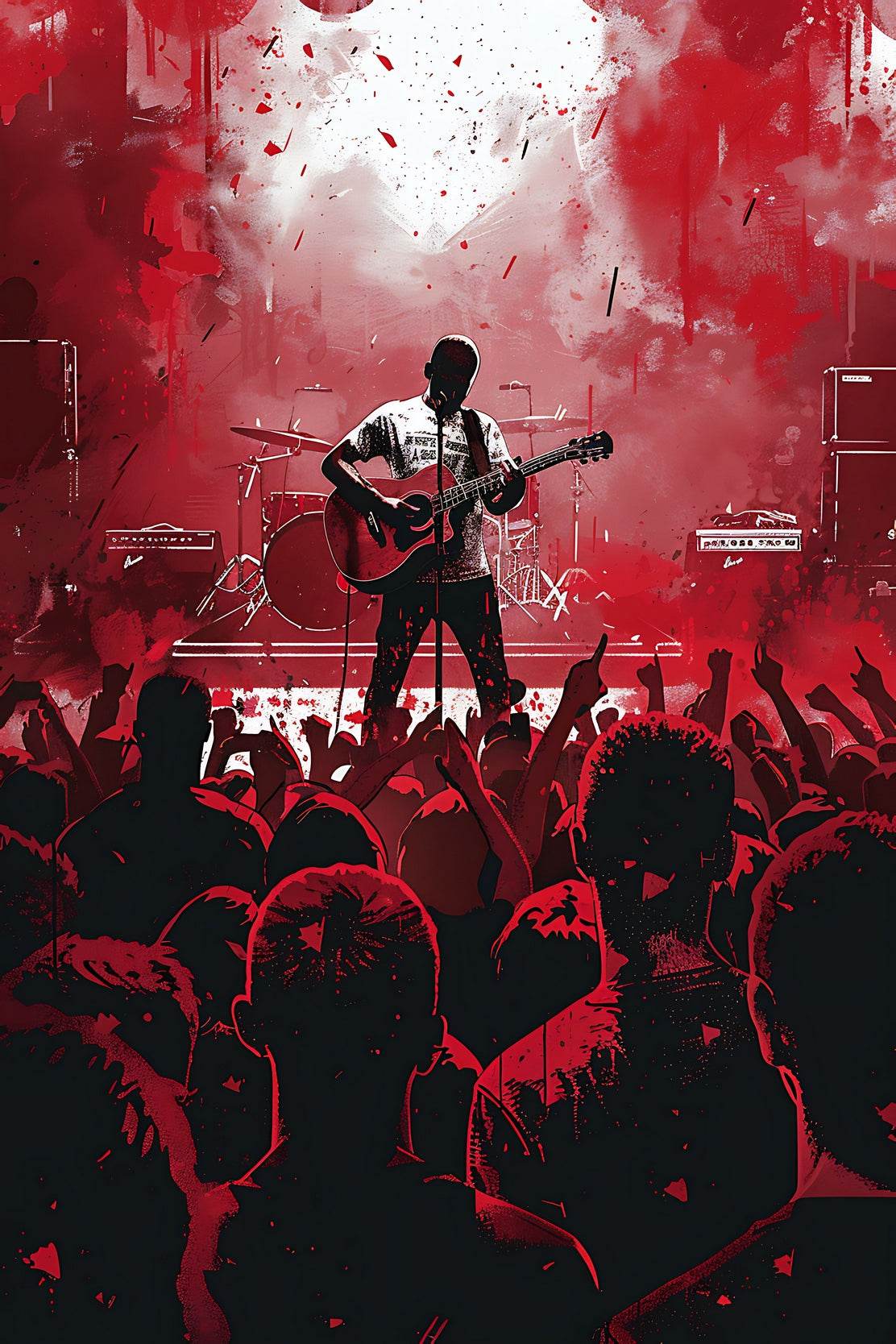 Heavy Metal Music Concert Wall Art - beink online art store