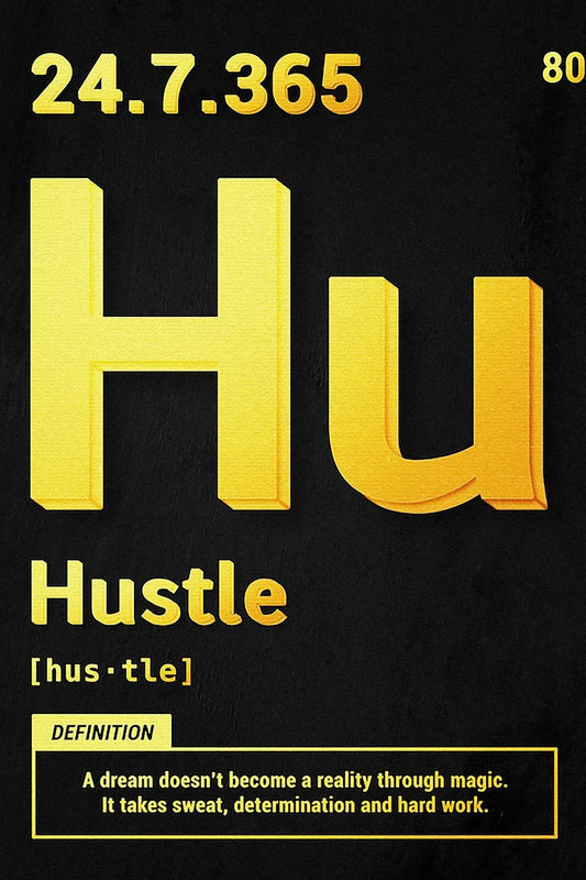 Hustle Element Motivational Wall Art - beink online art store