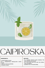 Caipiroska Cocktail Wall Art